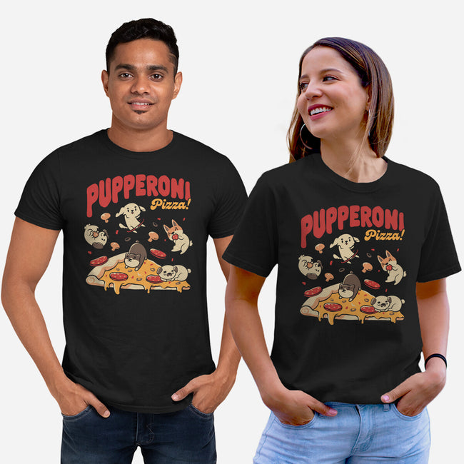 Pupperoni Pizza-Unisex-Basic-Tee-tobefonseca