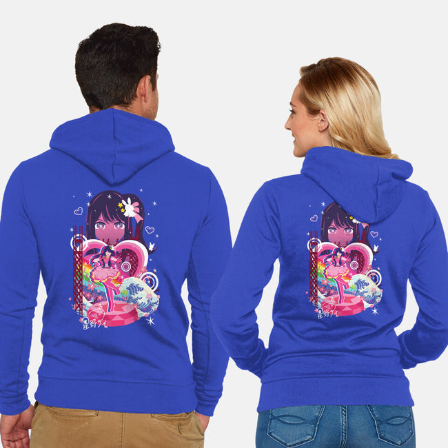 Idol-Unisex-Zip-Up-Sweatshirt-SwensonaDesigns