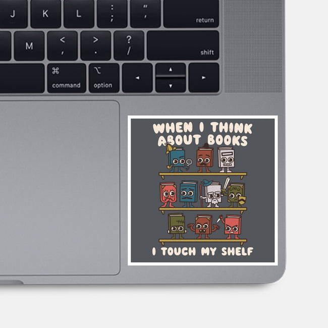 Think About Books-None-Glossy-Sticker-Weird & Punderful