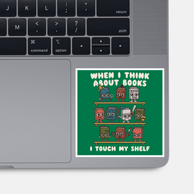 Think About Books-None-Glossy-Sticker-Weird & Punderful