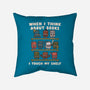 Think About Books-None-Removable Cover w Insert-Throw Pillow-Weird & Punderful