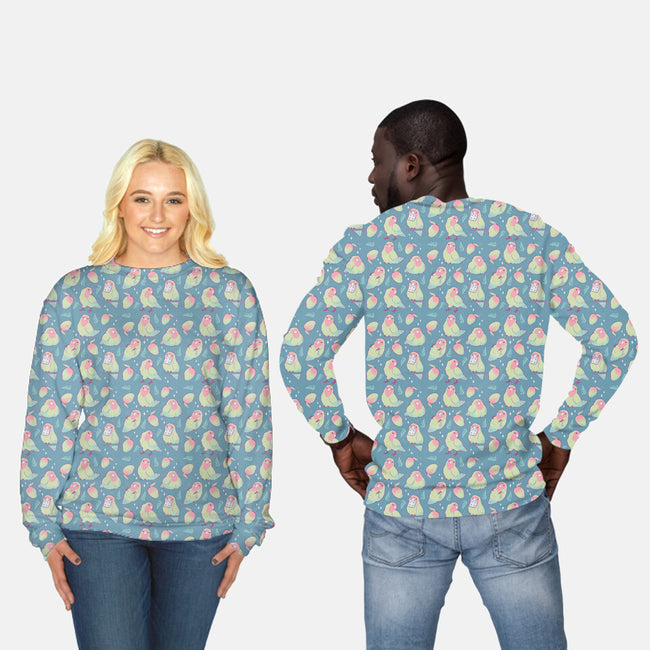 Mango Parrots-Unisex-All Over Print Crew Neck-Sweatshirt-xMorfina