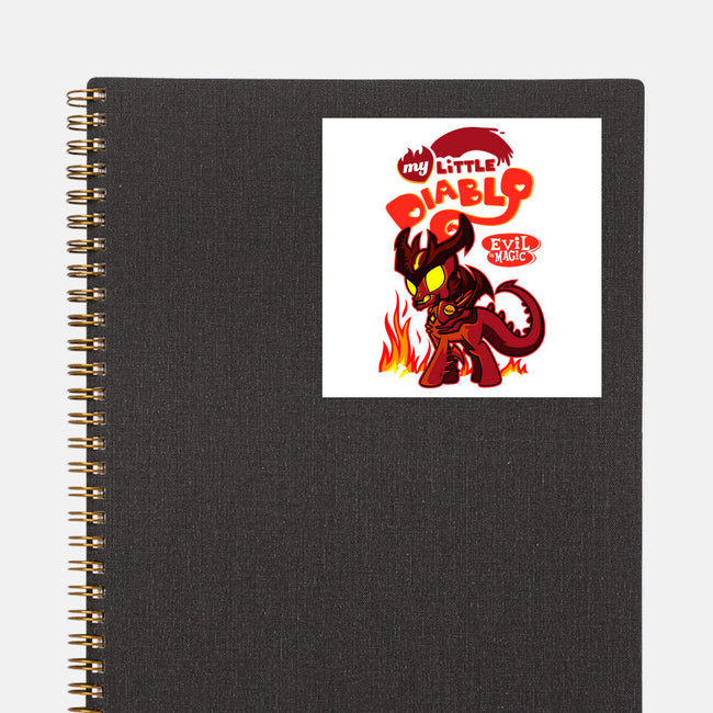My Little Diablo-None-Glossy-Sticker-demonigote