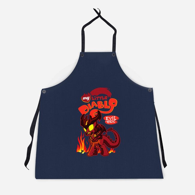 My Little Diablo-Unisex-Kitchen-Apron-demonigote