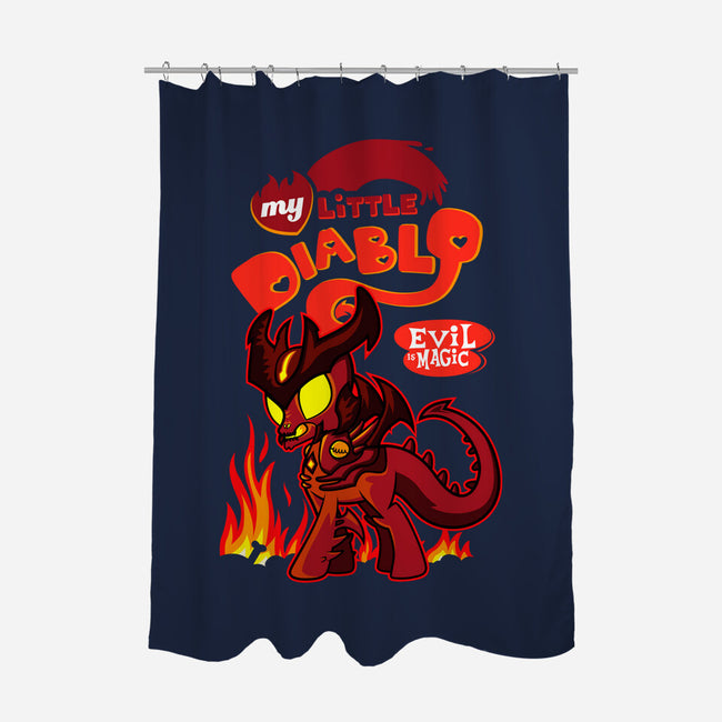 My Little Diablo-None-Polyester-Shower Curtain-demonigote