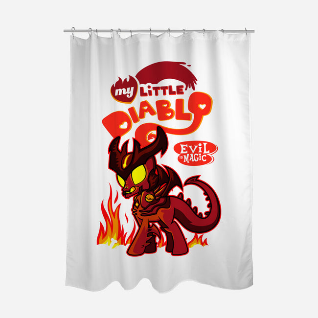 My Little Diablo-None-Polyester-Shower Curtain-demonigote
