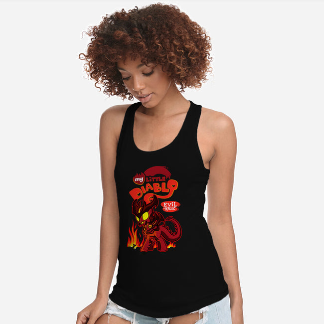 My Little Diablo-Womens-Racerback-Tank-demonigote