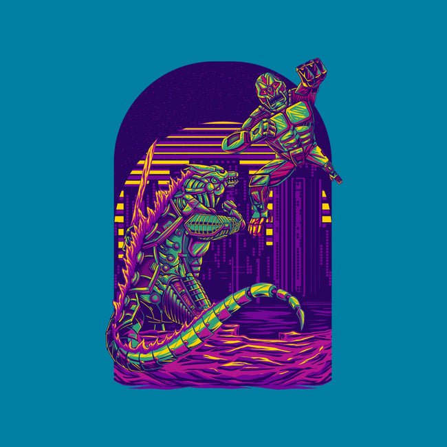 RoboZilla Vs RoboKong-Unisex-Kitchen-Apron-alanside