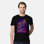 RoboZilla Vs RoboKong-Mens-Premium-Tee-alanside