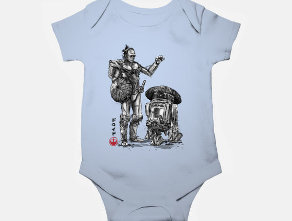 Samurai Droids Sumi-e