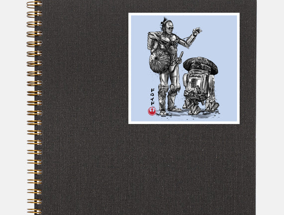 Samurai Droids Sumi-e