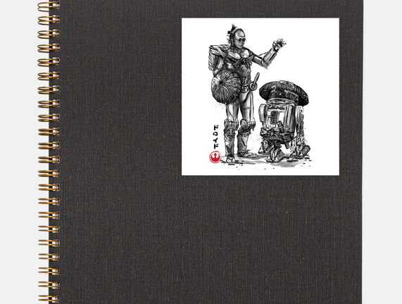 Samurai Droids Sumi-e