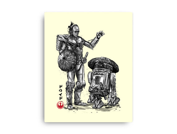 Samurai Droids Sumi-e