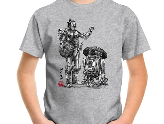 Samurai Droids Sumi-e