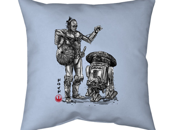 Samurai Droids Sumi-e