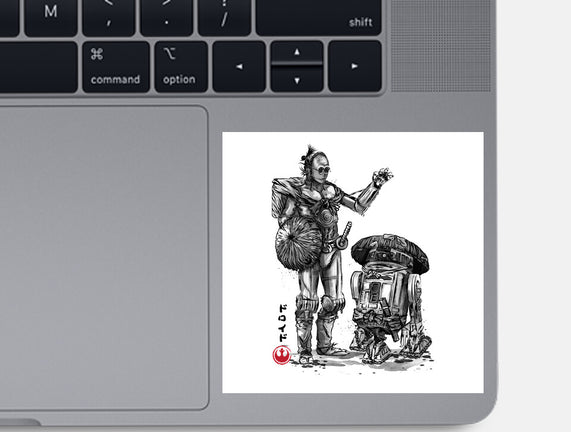 Samurai Droids Sumi-e
