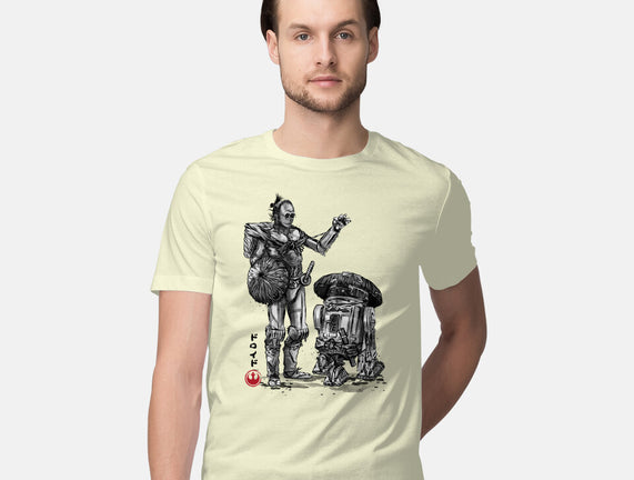 Samurai Droids Sumi-e