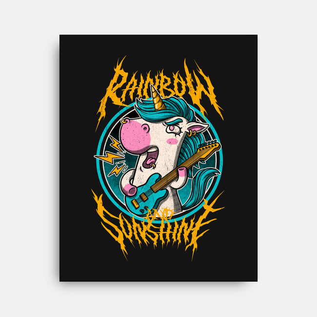 Rainbow And Sunshine-None-Stretched-Canvas-Studio Mootant
