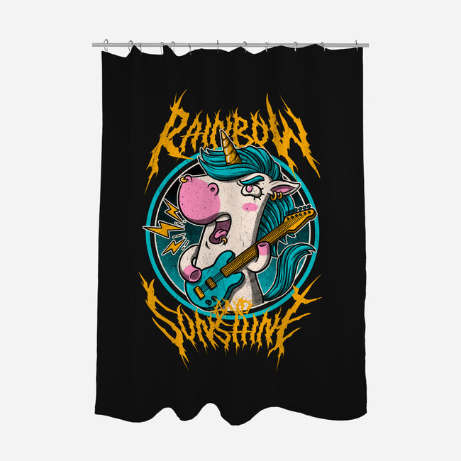 Rainbow And Sunshine-None-Polyester-Shower Curtain-Studio Mootant