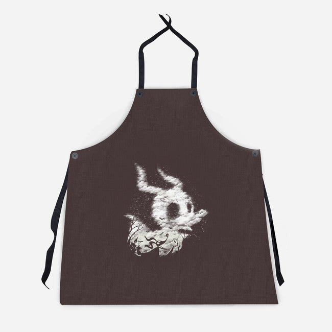 Zero Ghost Landscape-Unisex-Kitchen-Apron-dandingeroz