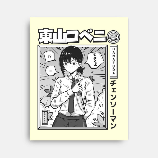 Kobeni Manga-None-Stretched-Canvas-Bear Noise