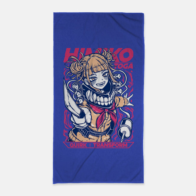 Himiko Toga-None-Beach-Towel-Panchi Art