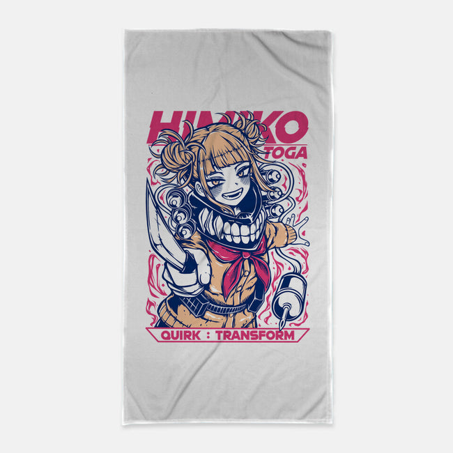 Himiko Toga-None-Beach-Towel-Panchi Art