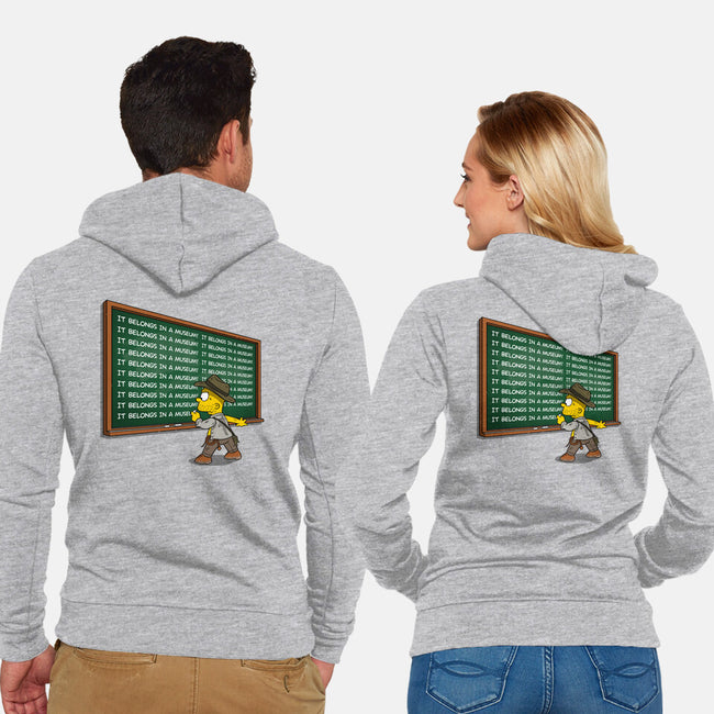 Jones Detention-Unisex-Zip-Up-Sweatshirt-Getsousa!