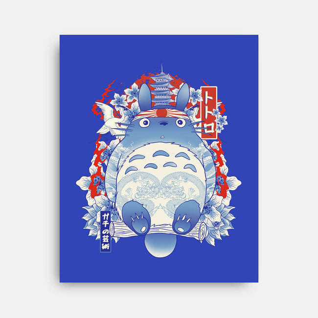 Totoro Porcelain-None-Stretched-Canvas-gaci