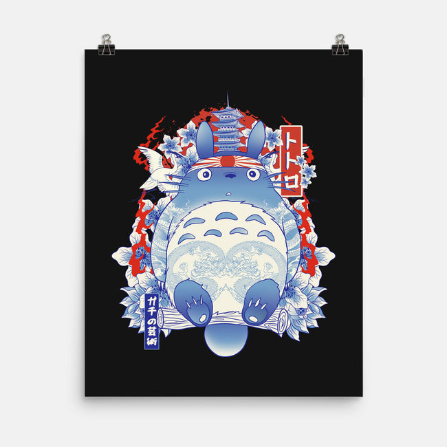 Totoro Porcelain-None-Matte-Poster-gaci