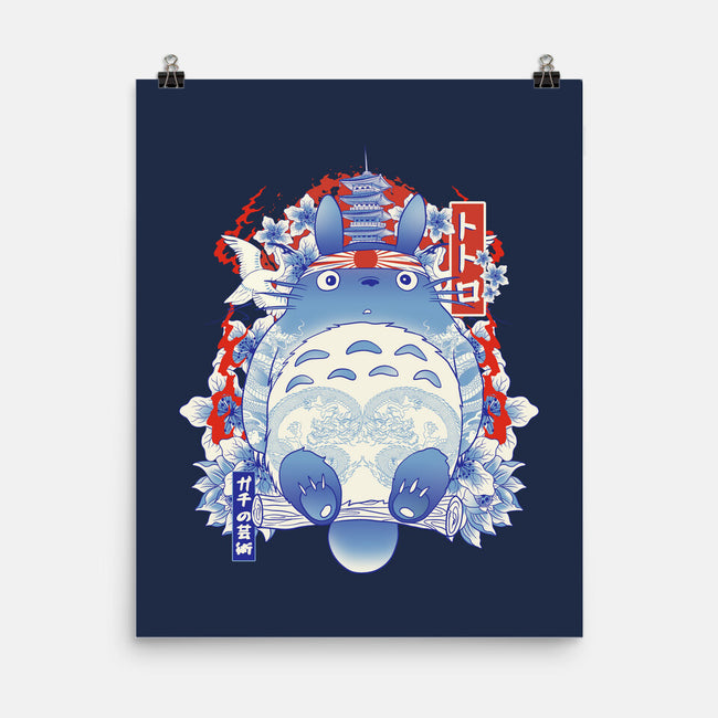 Totoro Porcelain-None-Matte-Poster-gaci