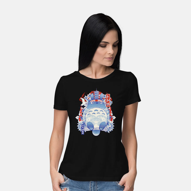 Totoro Porcelain-Womens-Basic-Tee-gaci