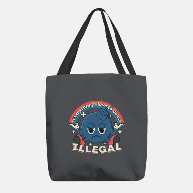 Everything I Love Is Illegal-None-Basic Tote-Bag-RoboMega
