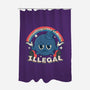 Everything I Love Is Illegal-None-Polyester-Shower Curtain-RoboMega