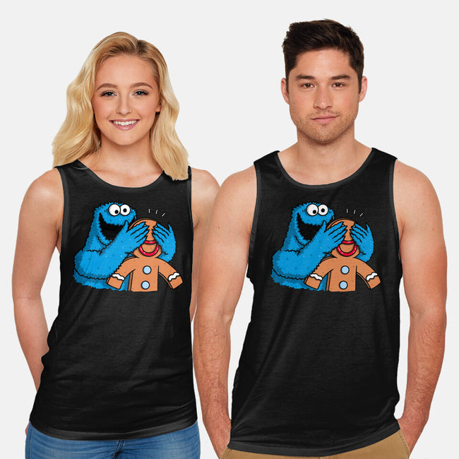 Monstrous Surprise-Unisex-Basic-Tank-Raffiti