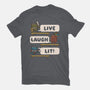 Live Laugh Lit-Mens-Basic-Tee-Weird & Punderful