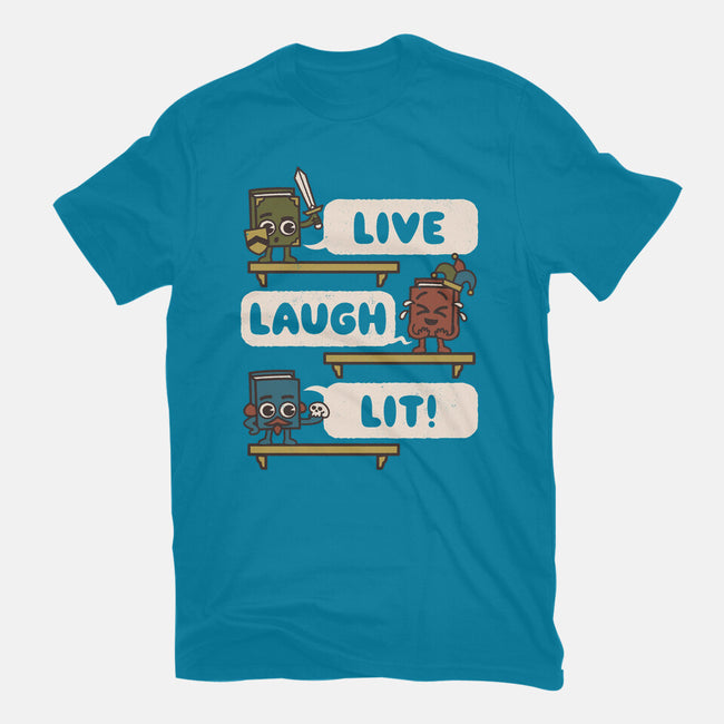 Live Laugh Lit-Mens-Basic-Tee-Weird & Punderful
