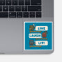 Live Laugh Lit-None-Glossy-Sticker-Weird & Punderful