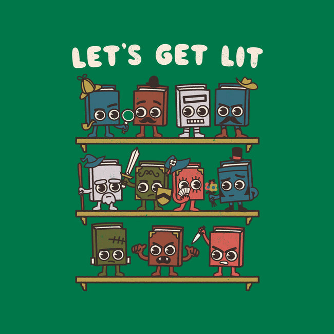 Book Lovers Get Lit-Womens-Basic-Tee-Weird & Punderful