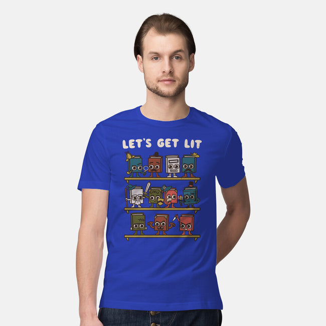 Book Lovers Get Lit-Mens-Premium-Tee-Weird & Punderful