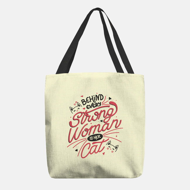 Behind Every Strong Woman-None-Basic Tote-Bag-tobefonseca