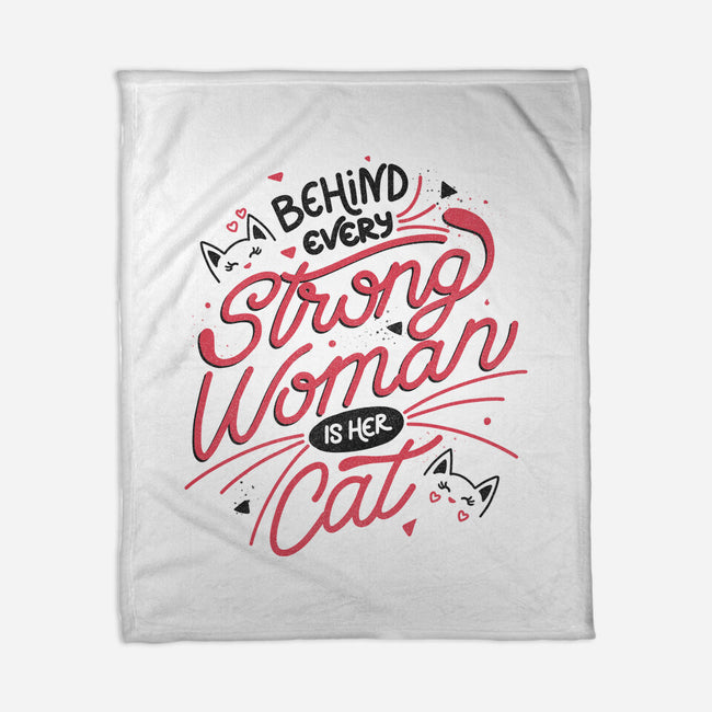 Behind Every Strong Woman-None-Fleece-Blanket-tobefonseca