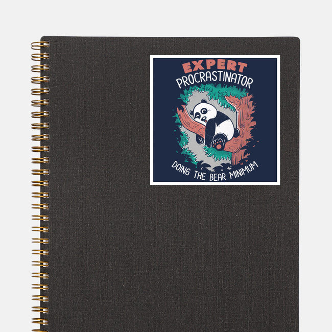 Expert Procrastinator Panda-None-Glossy-Sticker-tobefonseca