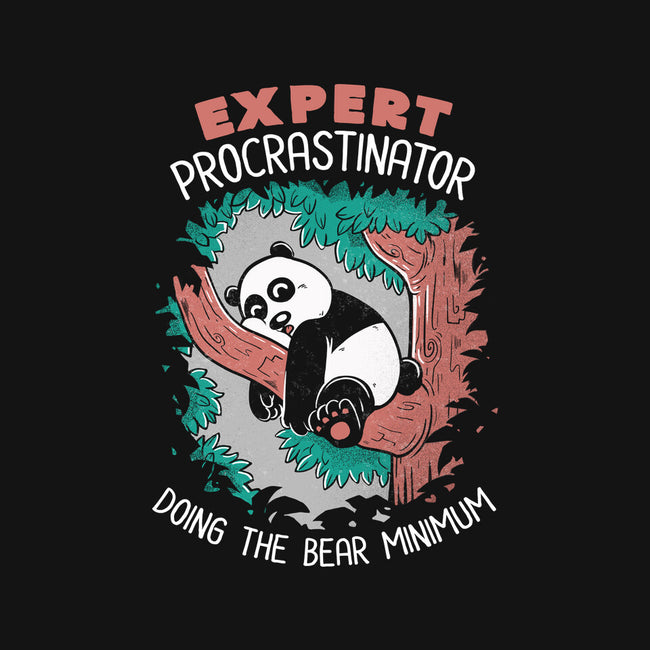 Expert Procrastinator Panda-Womens-Fitted-Tee-tobefonseca
