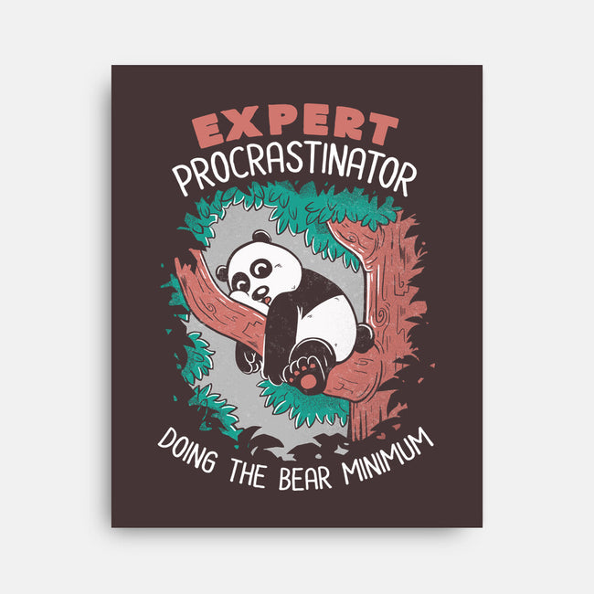 Expert Procrastinator Panda-None-Stretched-Canvas-tobefonseca