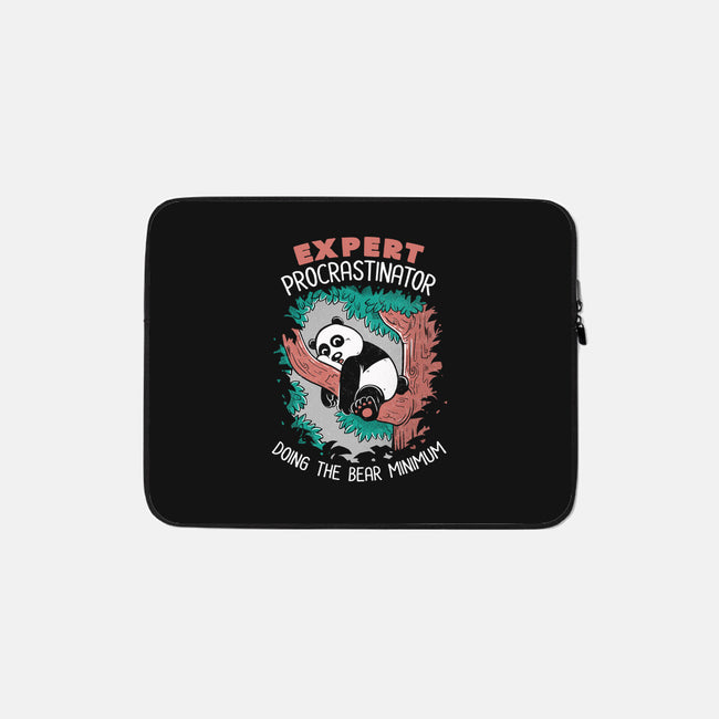 Expert Procrastinator Panda-None-Zippered-Laptop Sleeve-tobefonseca