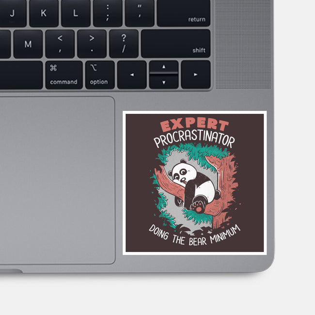 Expert Procrastinator Panda-None-Glossy-Sticker-tobefonseca