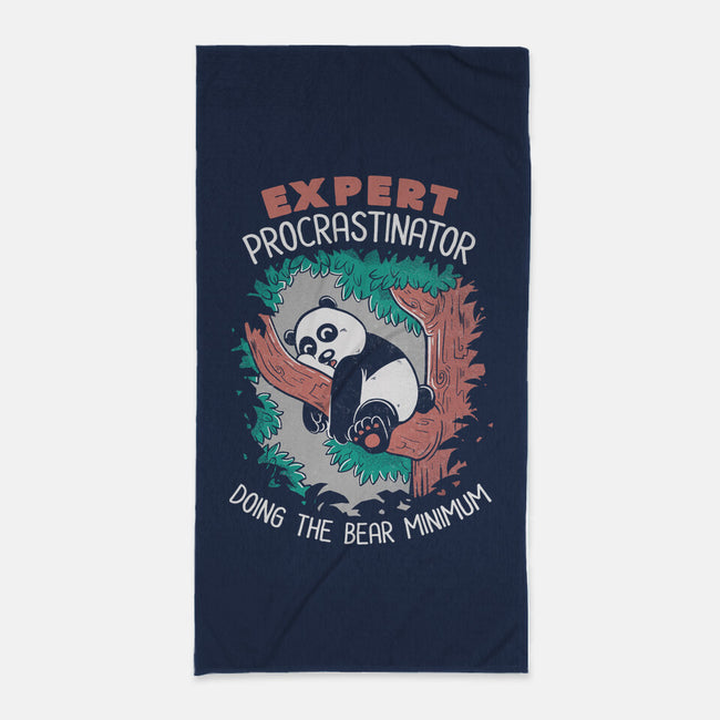 Expert Procrastinator Panda-None-Beach-Towel-tobefonseca