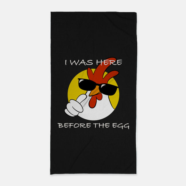 Here Before The Egg-None-Beach-Towel-fanfabio