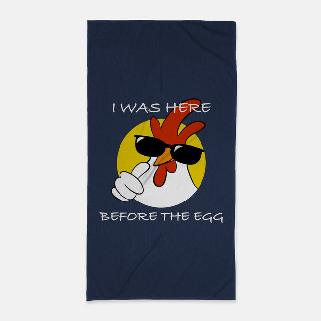 Here Before The Egg-None-Beach-Towel-fanfabio